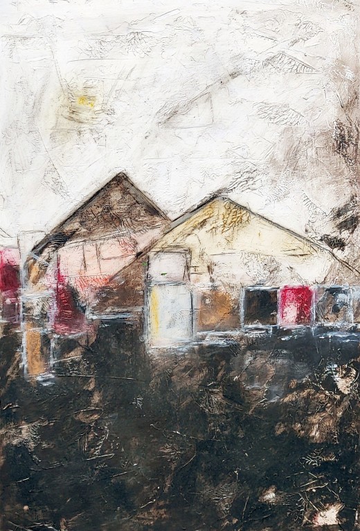 30x42, mixed media auf papier